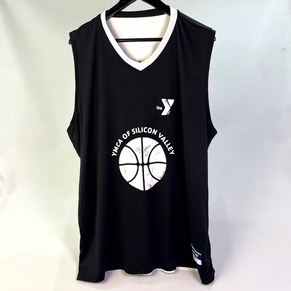 Champro Sports YMCA Silicon Valley Reversible Basketball Jersey Black White 2X